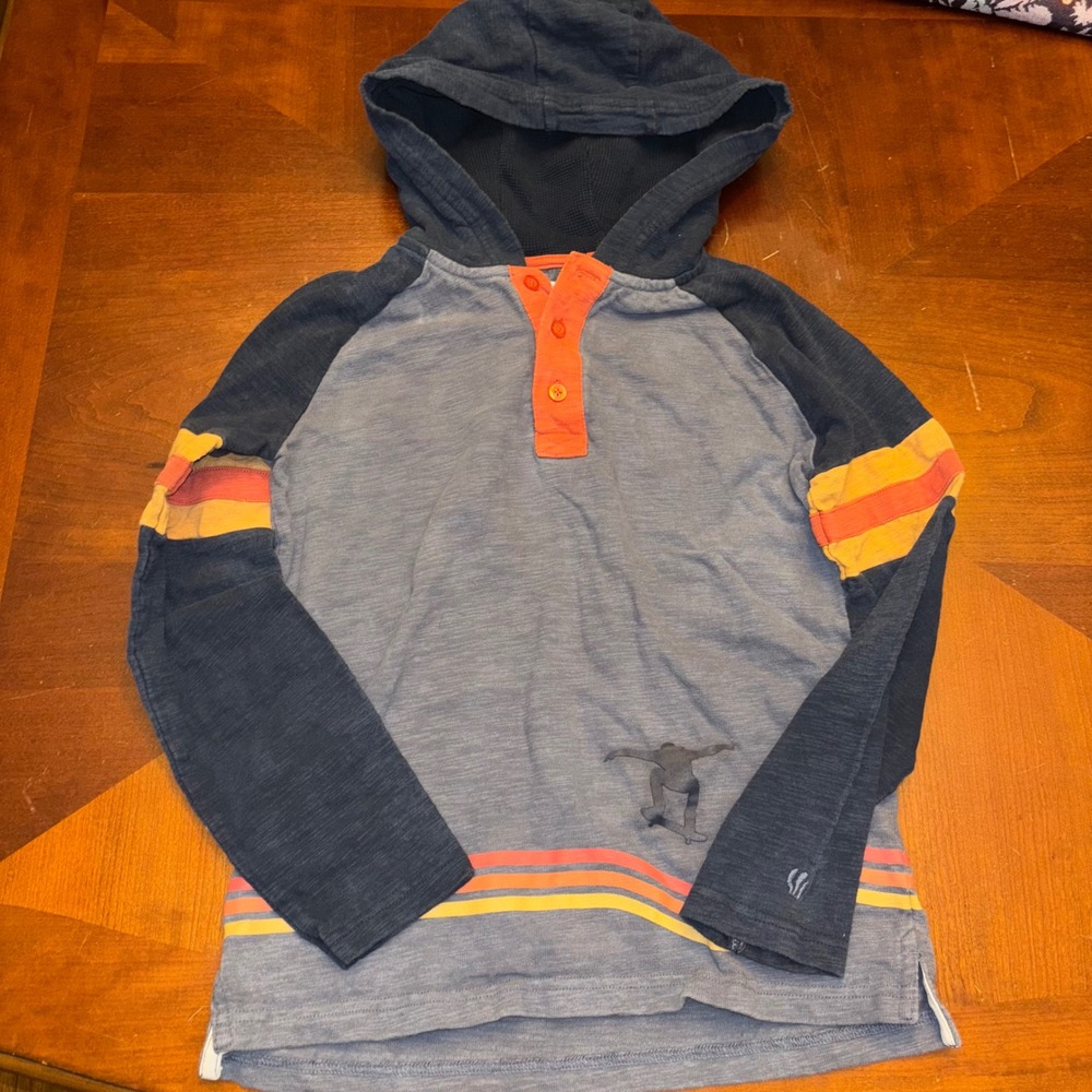 FATFACE | Kids Hoodie Shirt |‎ 10/11 Years | Epic Skater Orange Blue Graphic